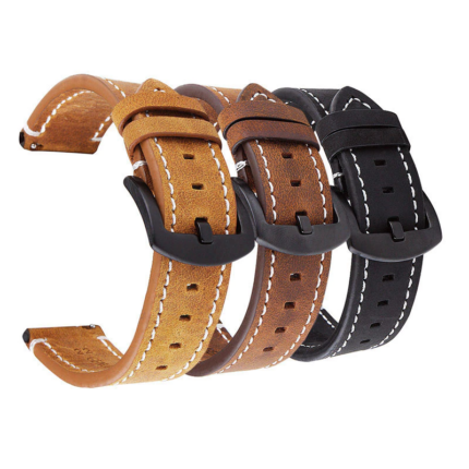 Correa de Cuero de 24mm para Reloj - Universal
