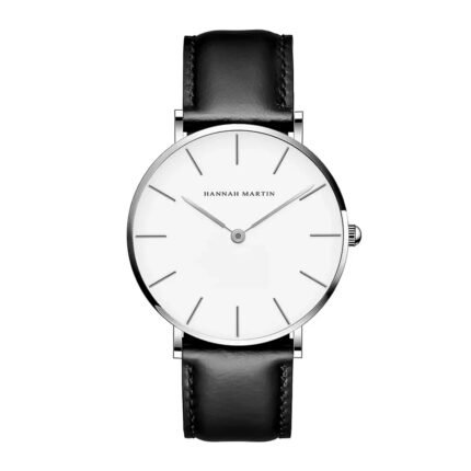 Reloj para Hombre | Hannah Martin | Cuero - Black White